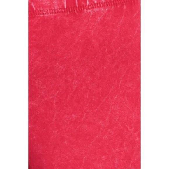 Raspberry Boho Mineral Wash Flared Pants - Picture 5 of 6